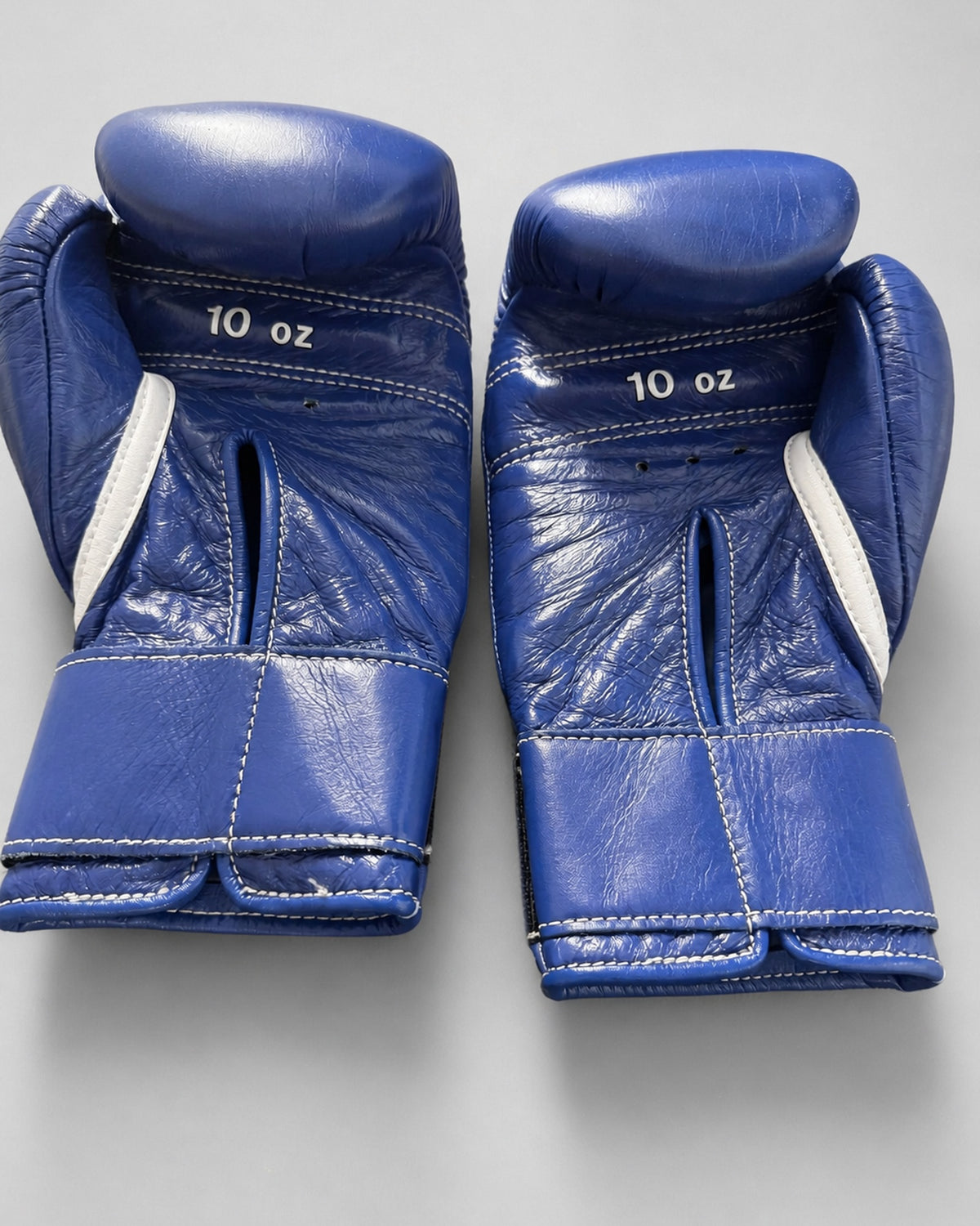 Winning CO-MS-300B 10 oz Velcro Boxing Gloves — Custom Blue