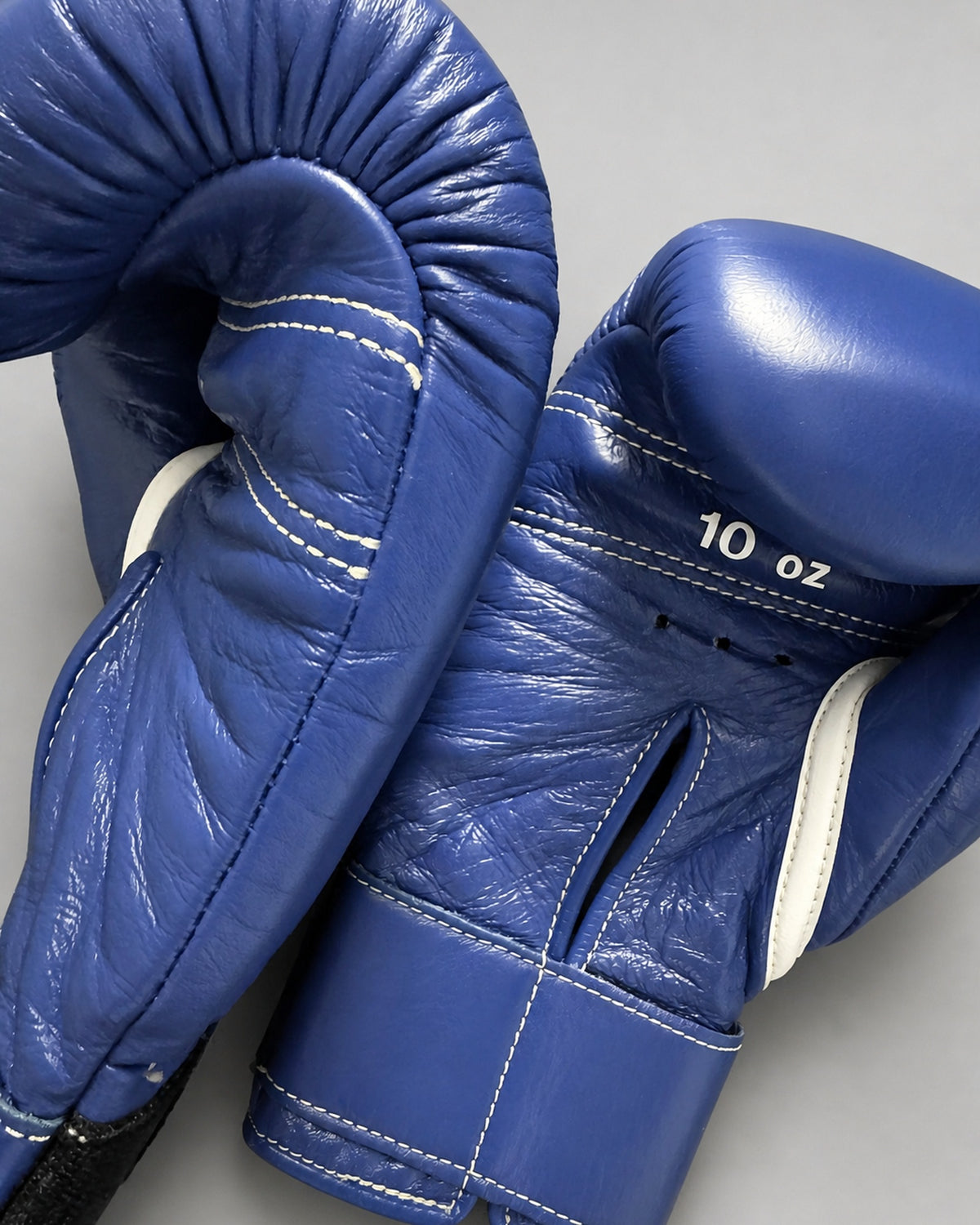 Winning CO-MS-300B 10 oz Velcro Boxing Gloves — Custom Blue