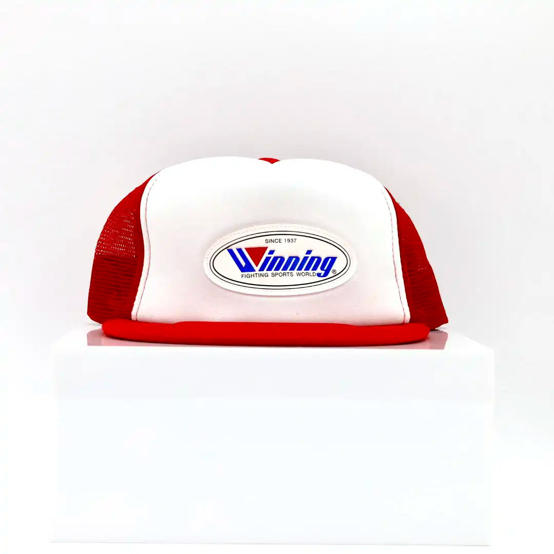 Winning CP-1 mesh cap in red and white