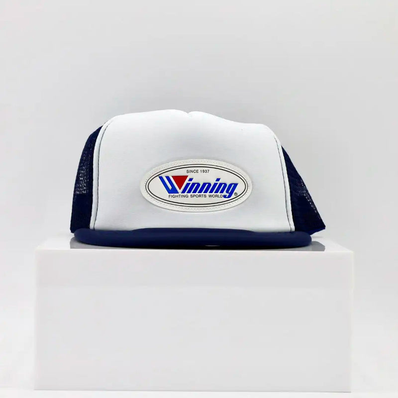 Winning CP-1 mesh cap in navy and white